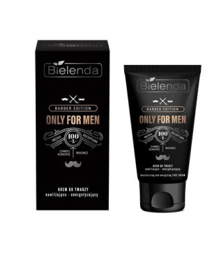 Bielenda Only For Men Barber Edition, krem nawilżająco-energetyzujący, 50 ml