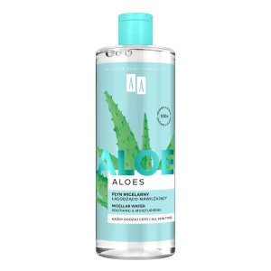 Aa Aloes 100% Aloe Vera Extract płyn micelarny łagodząco-nawilżający, 400 ml