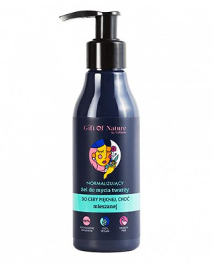 Gift of Nature Normalizujący żel do mycia twarzy mieszanej, 150 ml