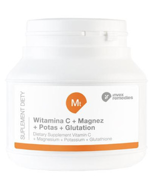Invex Remedies Witamina C + Magnez + Potas + Glutation, 150 g