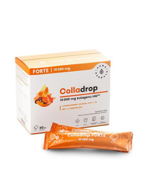 Aura Herbals, Colladrop Forte, kolagen morski 10000 mg, saszetki, 30 sztuk