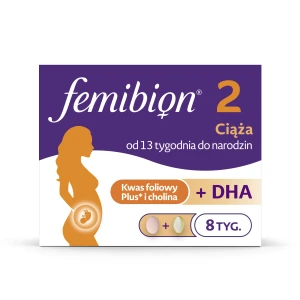 Femibion 2 Ciąża, tabletki powlekane + kapsułki miękkie, 56 sztuk + 56 sztuk