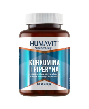 HUMAVIT Kurkumina i piperyna, 60 kapsułek