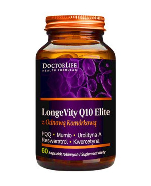 DoctorLife Q10 500 Elite Rewitalizuje Geny Długowieczności, kapsułki, 60 sztuk