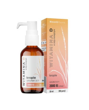 Witamina D w oleju konopnym, krople, 30 ml