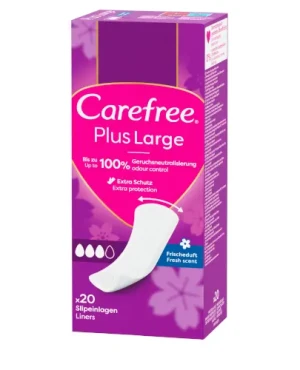 Carefree Plus Large świeży zapach wkładki higieniczne 20 sztuk