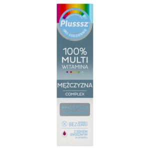 Plusssz 100% Multiwitamina Mężczyzna Complex, tabletki musujące, 20 sztuk