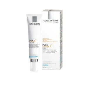 LA ROCHE-POSAY Pure Vitamin C Light, intensywnie nawilżająca i ujędrniająca pielęgnacja przeciwzmarszczkowa dla skóry normalnej i mieszanej, 40 ml