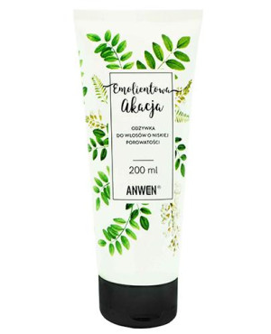 Anwen Emolientowa Akacja, Odżywka do włosów o niskiej porowatości, 200 ml
