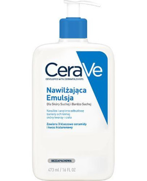 CeraVe, nawilżająca emulsja do skóry suchej i bardzo suchej, 1000 ml