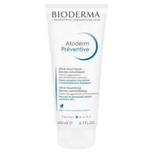 Bioderma Atoderm Preventive, odżywczy krem wzmacniający ochronną barierę skóry suchej u dzieci i niemowląt, 200 ml