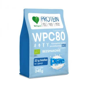 BeOrganic, Białko serwatkowe WPC 80 Pure BIO, proszek, 345 g