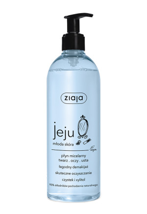 ZIAJA JEJU MŁODA SKÓRA, Płyn micelarny, 390 ml