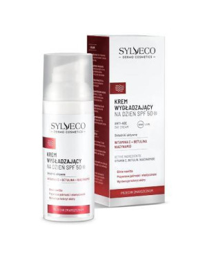 Sylveco Dermo Przeciw Zmarszczkom krem wygładzający do twarzy na dzień SPF 50, 50 ml
