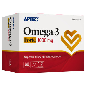 Apteo, Omega-3 Forte 1000 mg, kapsułki, 60 sztuk