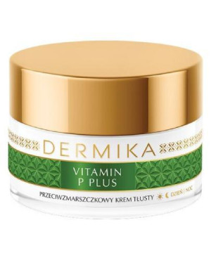 DERMIKA VITAMIN P PLUS Przeciwzmarszczkowy hipoalergiczny krem tłusty, 50 ml