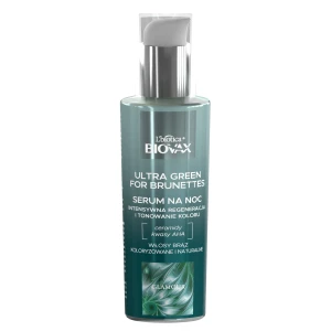 L'biotica Biovax Glamour Ultra Green for Brunettes Serum na noc do włosów, 100 ml