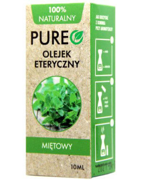 PUREO Olejek eteryczny Miętowy 100% naturalny - 10 ml