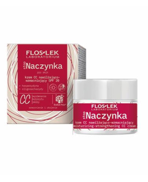 Floslek Stop Naczynka, Krem CC nawilżająco-wzmacniający SPF 20 na dzień, 50 ml