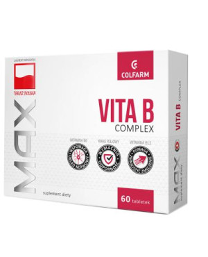 Colfarm MAX Vita B Complex, tabletki, 60 sztuk