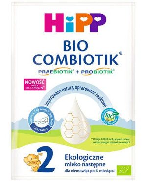Hipp 2 Bio Combiotik Mleko następne dla niemowląt po 6. miesiącu, 27 g