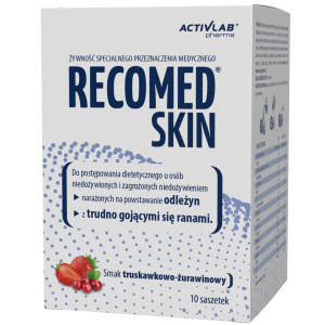 Recomed SKIN, proszek, smak truskawka - żurawina, saszetki, 10 sztuk x 25 g