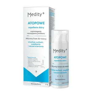 Medity+ AZS, Aktywny Krem do twarzy, 50 ml