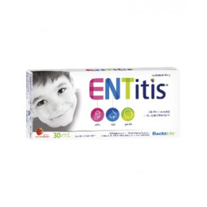 ENTitis, smak truskawkowy, pastylki do ssania, 30 sztuk