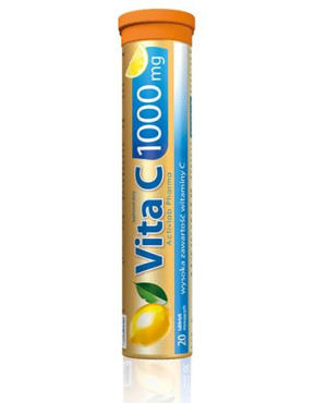 Activlab Pharma Vita C 1000 mg o smaku cytrynowym, 20 tabletek musujących