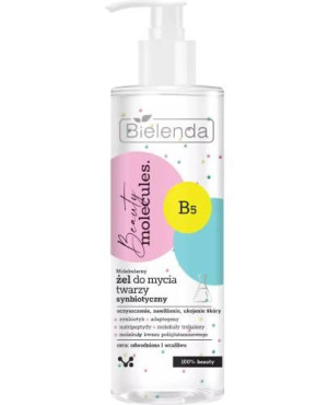 Bielenda Beauty Molecules, Żel do mycia twarzy synbiotyczny, 195 g
