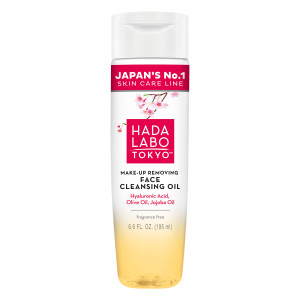 Hada Labo Tokyo, Make-Up Removing Face Cleansing Oil, nawilżający olejek do oczyszczania i demakijażu, 195 ml