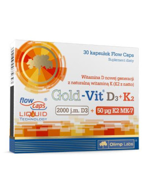 Olimp, Gold-Vit D3+K2, kapsułki, 30 sztuk