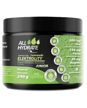 Aliness AllHydrate, Elektrolity junior Lemonade, 240 g