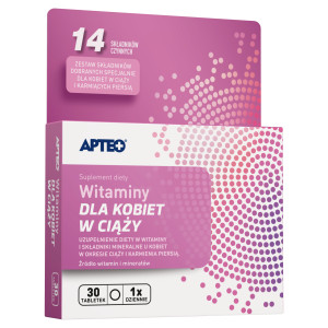 Apteo, Witaminy dla kobiet w ciąży, tabletki, 30 sztuk