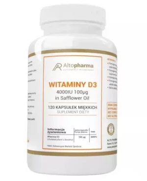 Altopharma Witamina D3 4000 IU 100 µg 120 kapsułek miękkich