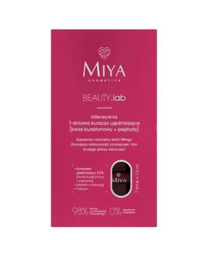MIYA BEAUTY.lab Intensywna 7-dniowa kuracja ujędrniająca, kwas bursztynowy+peptydy, 7 x 1,5 ml