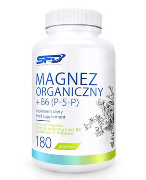 SFD Magnez Organiczny + B6 (P-5-P), 180 tabletek