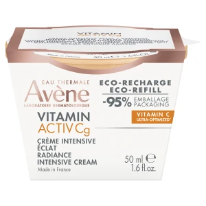 AVENE Vitamin Activ Cg Krem intensywnie rozjaśniający eco - refill, 50 ml