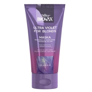 Biovax Ultra Violet Intensywnie regenerująca maseczka tonująca do włosów blond i siwych, 150 ml