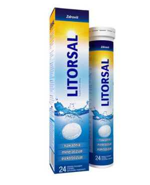 Zdrovit Litorsal, tabletki musujące, 24 sztuk