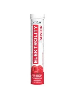 Activlab Elektrolity Senior smak malinowy, tabletki musujące, 20 sztuk