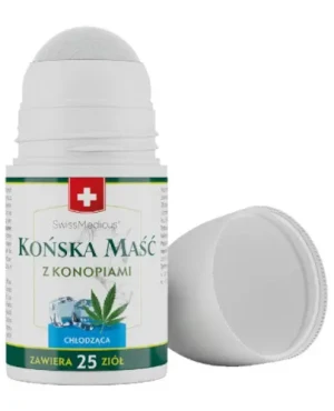 SwissMedicus końska maść z konopiami chłodząca roll-on 90 ml