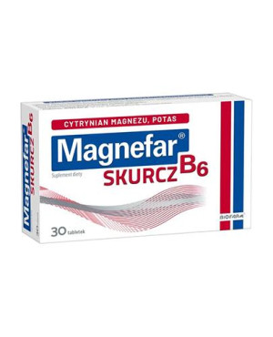 Magnefar B6 skurcz, tabletki, 30 sztuk