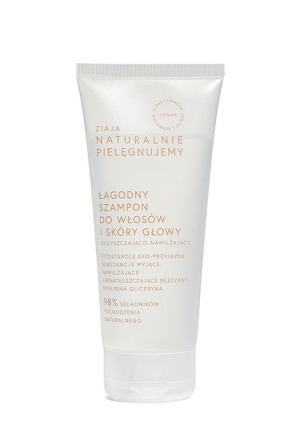 Ziaja Naturalnie Pielęgnujemy, Łagodny Szampon do włosów i skóry głowy, 200 ml