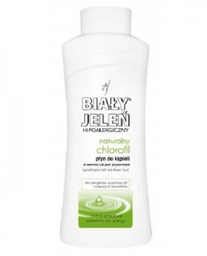BIAŁY JELEŃ Hipoalergiczny płyn do kąpieli z naturalnym chlorofilem i pantenolem - 750ml