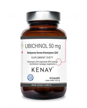 Kenay, Ubichinol 50 mg aktywna forma Koenzymu Q10, kapsułki, 60 sztuk