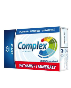 Zdrovit Complex Witaminy i Minerały, tabletki, 56 sztuk