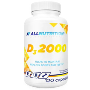 Allnutrition witamina D3 2000 IU, kapsułki, 120 sztuk