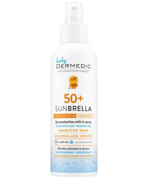 Dermedic Sunbrella Baby, mleczko ochronne w sprayu SPF 50+, 150 ml