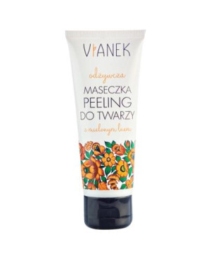 Vianek odżywcza maseczka peeling do twarzy z mielonym lnem 75 ml